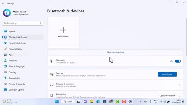How to connect Bluetooth device on windows 11