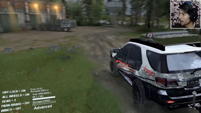 FORTUNER Off Road dikawasan Gunung Merapi Aktif !!! / SpinTires Mod Indonesia смотреть онлайн