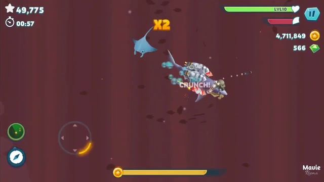 mako shark max level 999! all shark max 999 hungry shark evolution смотреть онлайн