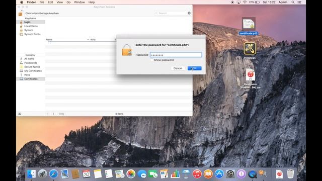 How to install a certificate on Mac OS X смотреть онлайн