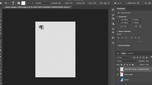 Tutorial: Add watermark logo on your picture using Photoshop смотреть онлайн