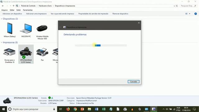 ++++ um Erro: "Impressora Epson Requer Atenção" e Não Imprimi Após Inserir Tinta смотреть онлайн