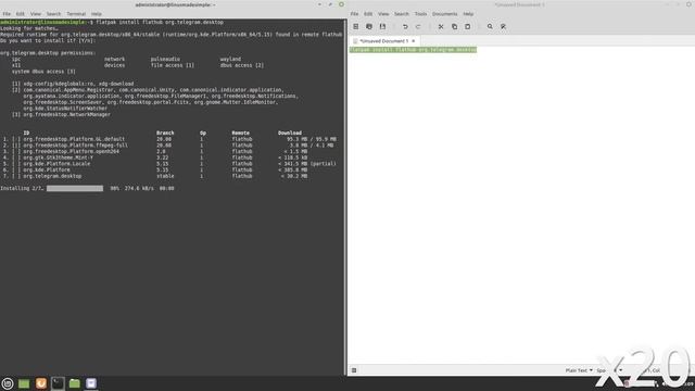 How to install Telegram on Linux Mint 20.1 смотреть онлайн