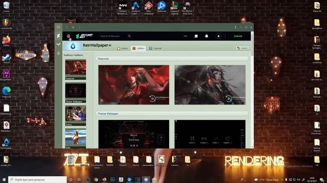 Como colocar Wallpaper Animado no Windows | RainWallpaper смотреть онлайн