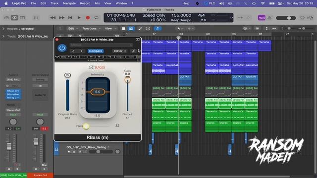 Logic Pro X: How To Use Waves RBass like a PRO 🔥 смотреть онлайн