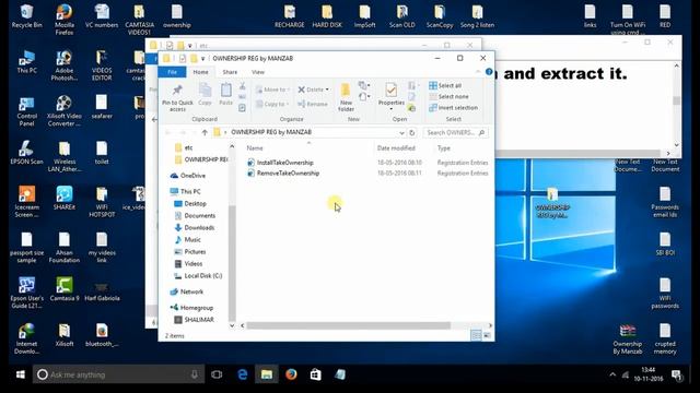 Take Ownership of system files ( WINDOWS 10, 8, 7 ), in One click 2017 смотреть онлайн