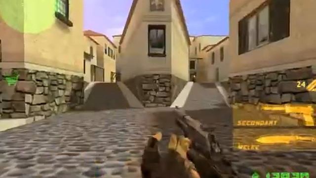 играем в кс 1.6 с ботами уровень Средний смотреть онлайн