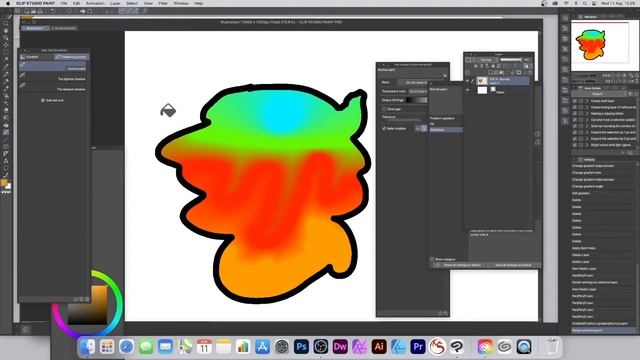 How To Make A Freeform Gradient In Clip Studio Paint Tutorial смотреть онлайн