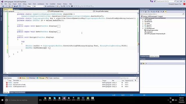 Windows 10 Universal Apps - Cryptographic App смотреть онлайн