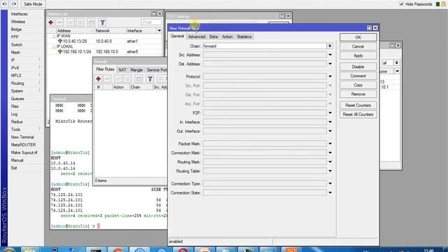 MIKROTIK FIREWALL | Tutorial Setting Firewall Filter Rules Output смотреть онлайн