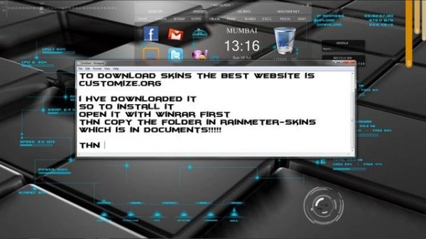 Rainmeter Skin: Installation Tutorial