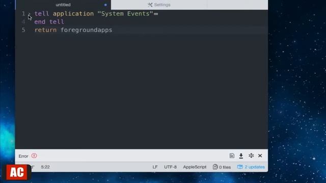 Run AppleScript in Atom (Mac) смотреть онлайн