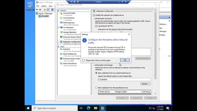 Configurando Hyper V Réplica em um domínio no Windows Server 2022 смотреть онлайн
