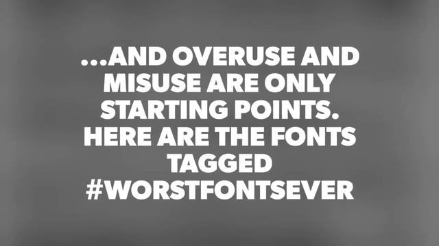Top 10 Worst Fonts ever, designers hate passionately смотреть онлайн