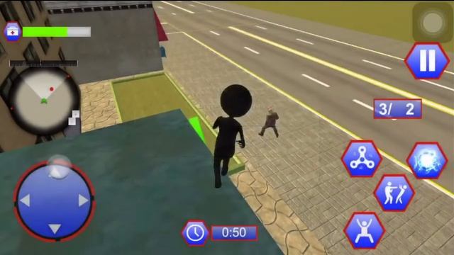 Spider Stickman Rope Hero Gangstar Vegas - Superhero Stick Fight 3D | Android/iOS | Gameplay 2020 смотреть онлайн