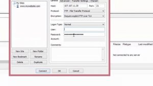 How login via ftp Client filezilla with SSL Encryptation