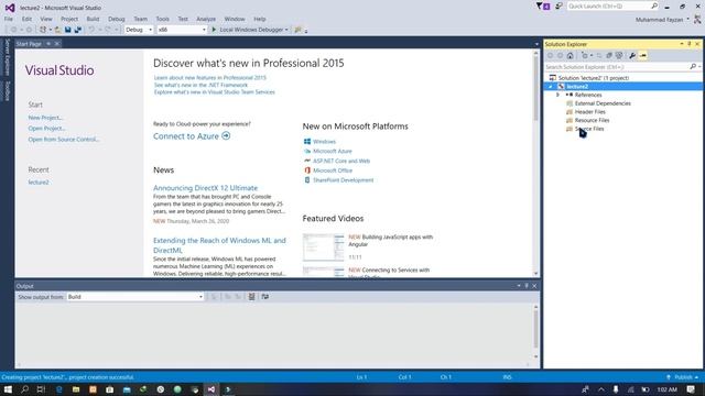 How to Create New C++ Project in Visual Studio 2015 || Console Project смотреть онлайн