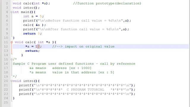 CALL BY REFERENCE C PROGRAM смотреть онлайн