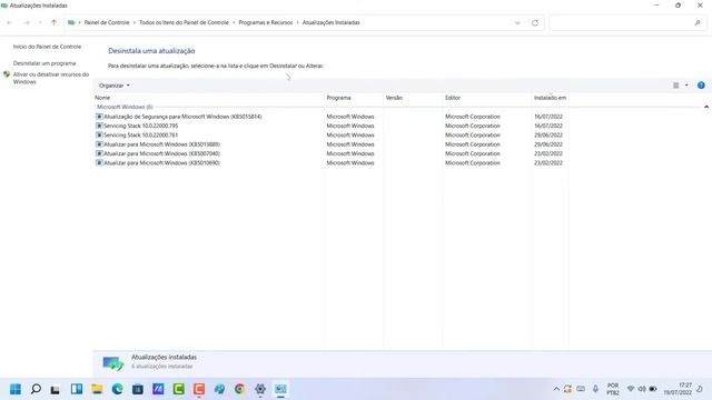 COMO DESINSTALAR ATUALIZAÇÕES DO SISTEMA WINDOWS 11 смотреть онлайн