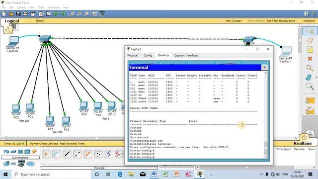 #LAB 5 How to Configure VLAN in Cisco Packet Tracer VLAN Configuration Step by Step in Packet Trace смотреть онлайн