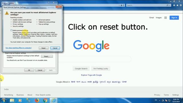 How to reset internet explorer to default settings ? смотреть онлайн