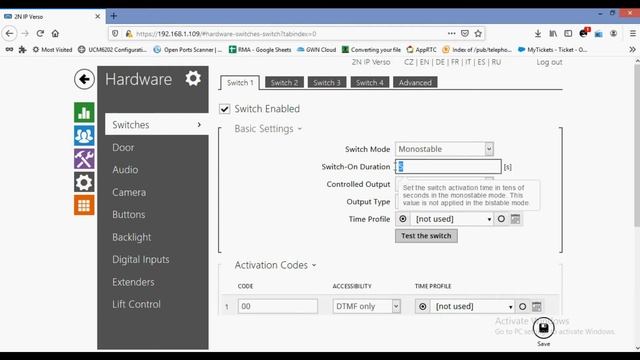 2N IP Verso | Basic level Configuration | SIP & Lock setting смотреть онлайн
