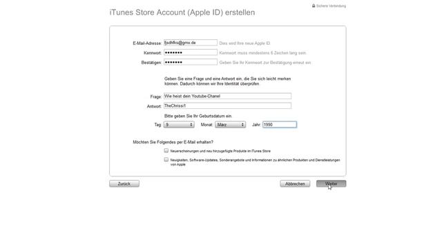 Tutorial: Kostenlosen iTunes Account erstellen - German смотреть онлайн