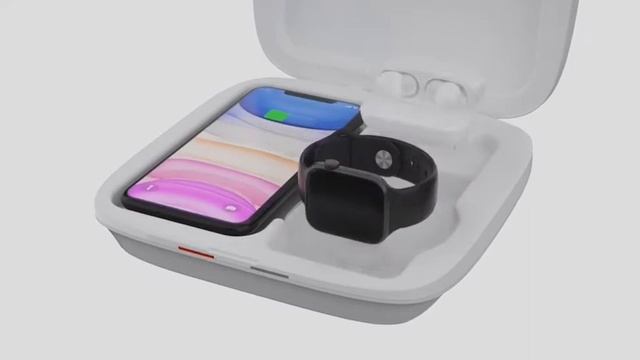 S4 UV Sterilizer 4 in 1 for iPhones, iWatch, Airpods смотреть онлайн
