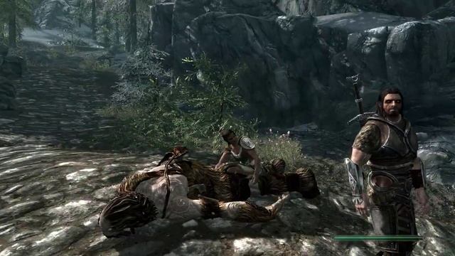 Skyrim Companion Lives / Ria palpates a giant for pregnancy while Farkas keeps watch смотреть онлайн