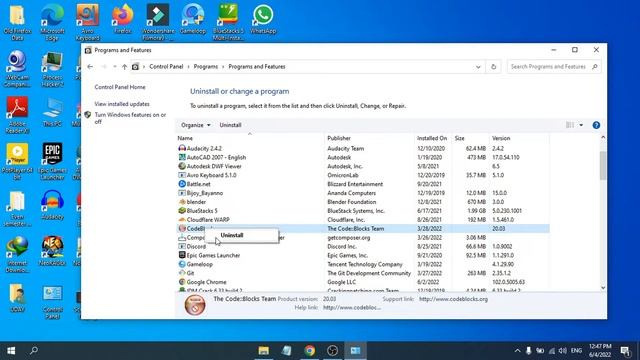 How to uninstall code blocks for windows 10 смотреть онлайн