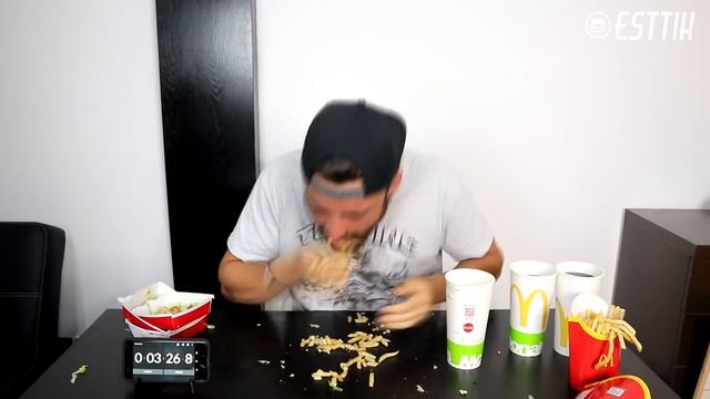 4 MENU BIGMAC GRANDES EN 5 MINUTOS | NUEVO RECORD MUNDIAL смотреть онлайн