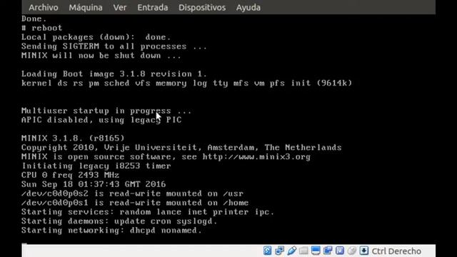 Implementar una nueva llamada en el sistema Minix 3.18 смотреть онлайн