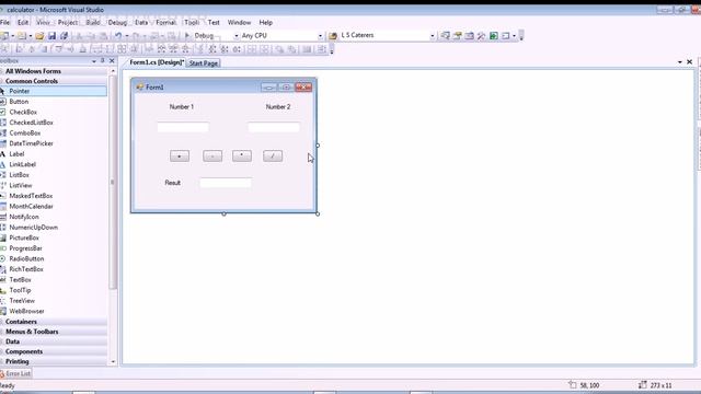 simple calculator windows .net application and use of try catch смотреть онлайн