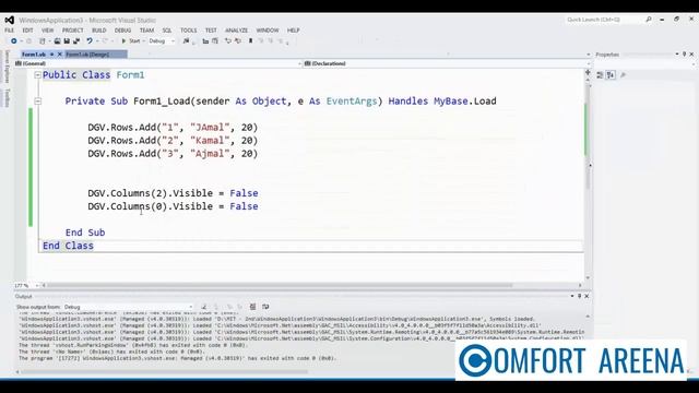 How to Hide Columns(s) of a DataGridView - VB.Net - Urdu/Hindi смотреть онлайн