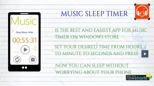 Windows phone app-Music sleep timer смотреть онлайн