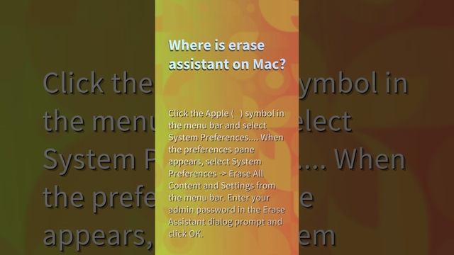 Why is erase all content and settings not showing on Mac? смотреть онлайн