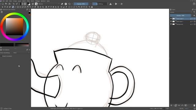 4 methods to draw smooth lines or curves in Krita смотреть онлайн
