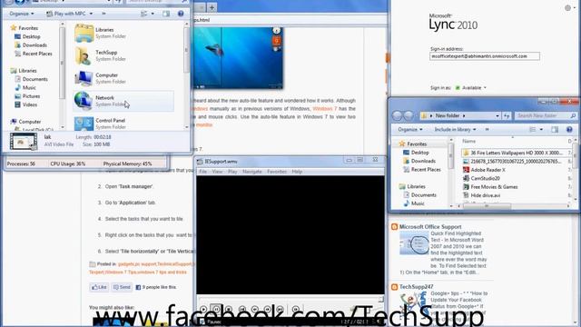 Tile Screens_Win 7 Tips смотреть онлайн