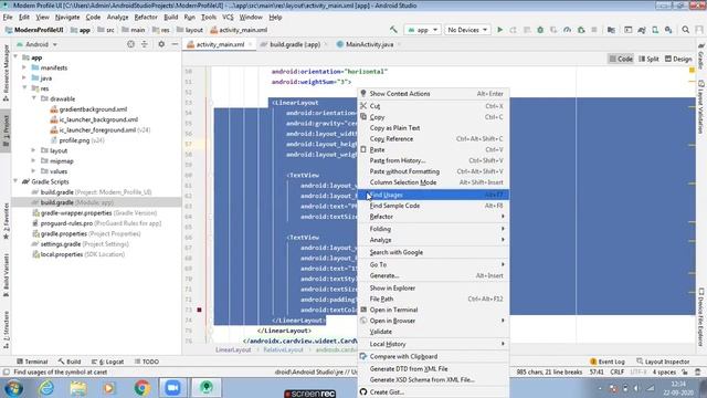 Latest User Profile UI Design || Modern Profile UI || Android App UI Design || Android Studio смотреть онлайн