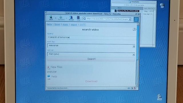Playing Youtube In OS9 On G3 iBook смотреть онлайн