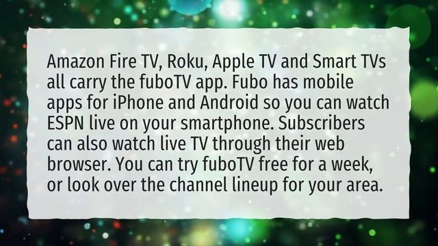 Is ESPN live stream free? смотреть онлайн