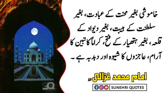 MAM GHAZALI | Agar Kisi Ke Dil Tumare Liye Nafrat Ho Gi Tu | Precious Urdu Quotes смотреть онлайн