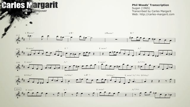 Scrapple from the Apple-Phil Woods' (Eb) transcription. Transcribed by Carles Margarit смотреть онлайн