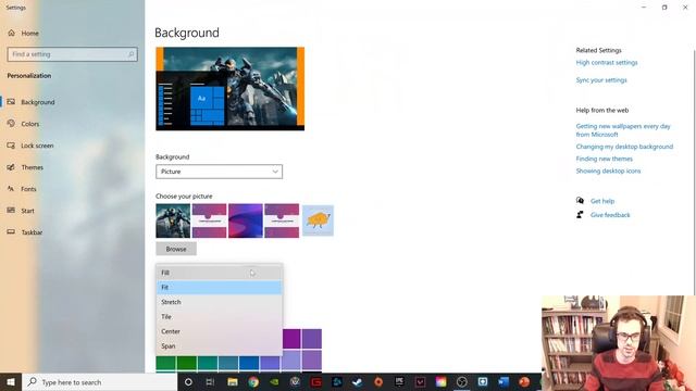 How to Changing the Desktop Background on Windows 10 | Tech Snippets смотреть онлайн