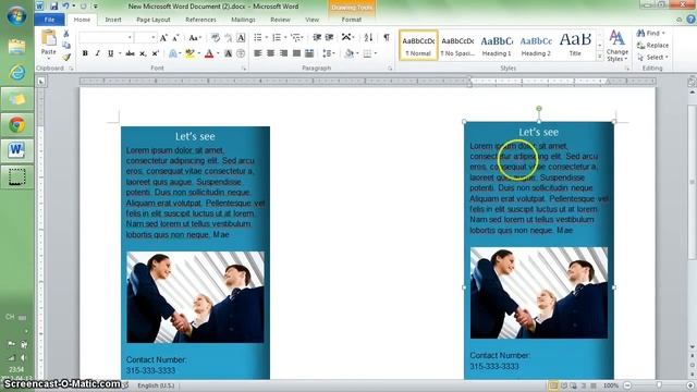 Microsoft Word Tutorial, Word 2010 Tutorial make a brochure in 10 min смотреть онлайн