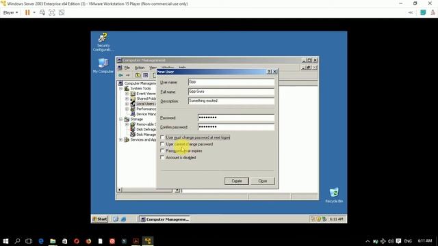 creating local user account and group in windows server 2003 смотреть онлайн
