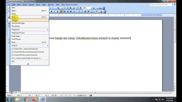 Microsoft Office 2003 (Word) Tutorial-01