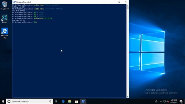 Intro to Windows PowerShell: Using Variables with Text смотреть онлайн