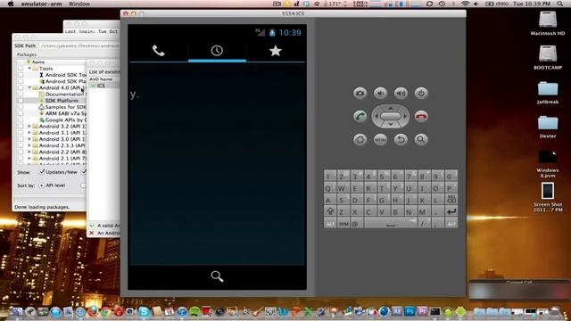 Android 4.0 in SDK Emulator смотреть онлайн
