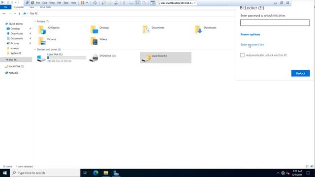 How To Recover Bitlocker Drive Encryption Password by Recovery Key in Windows Server 2022 смотреть онлайн